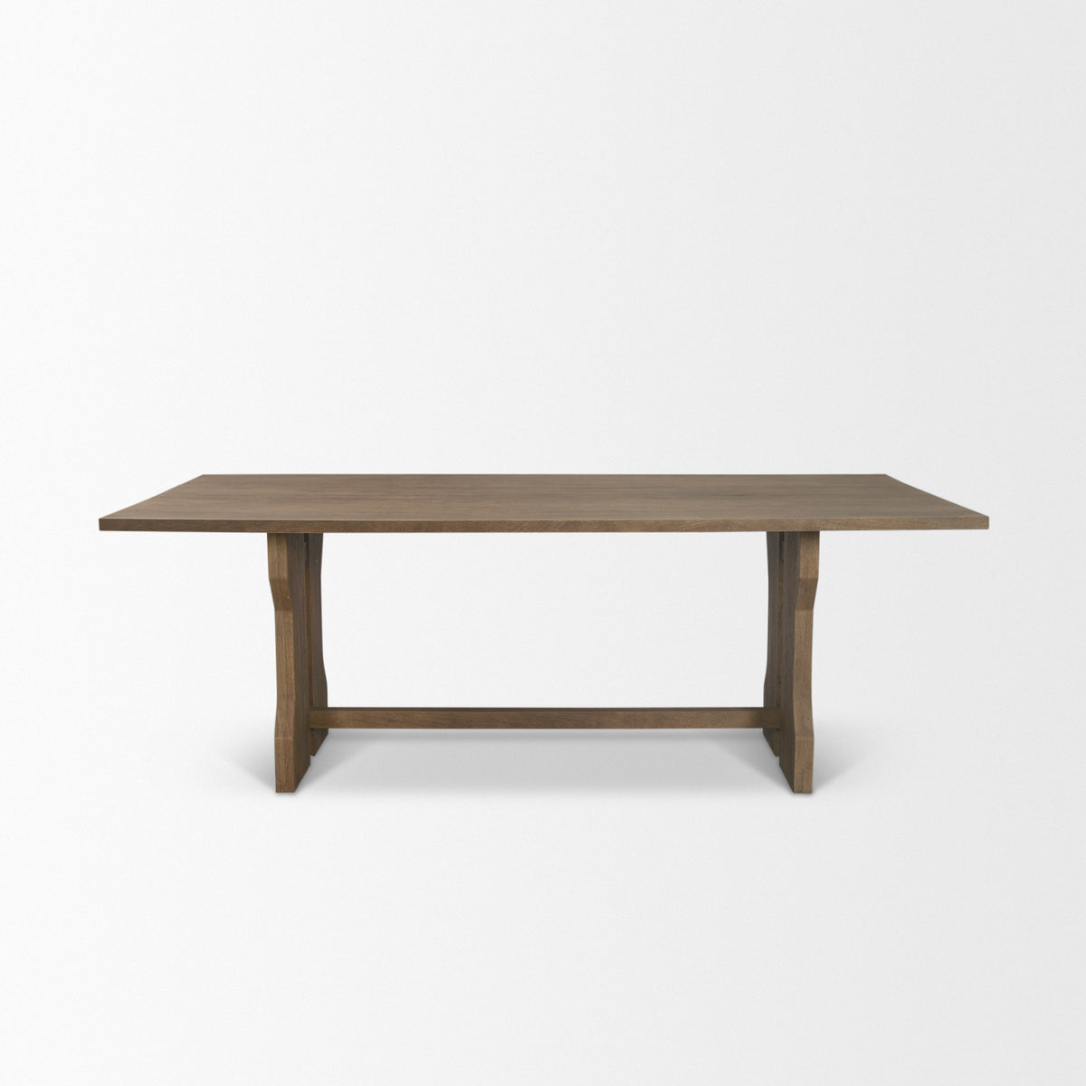 Rooke 124"L x 42"W Rectangular Extendable Dining Table | Modern | Brown Wood | Seats 10-Dining Tables-DECOROLALA