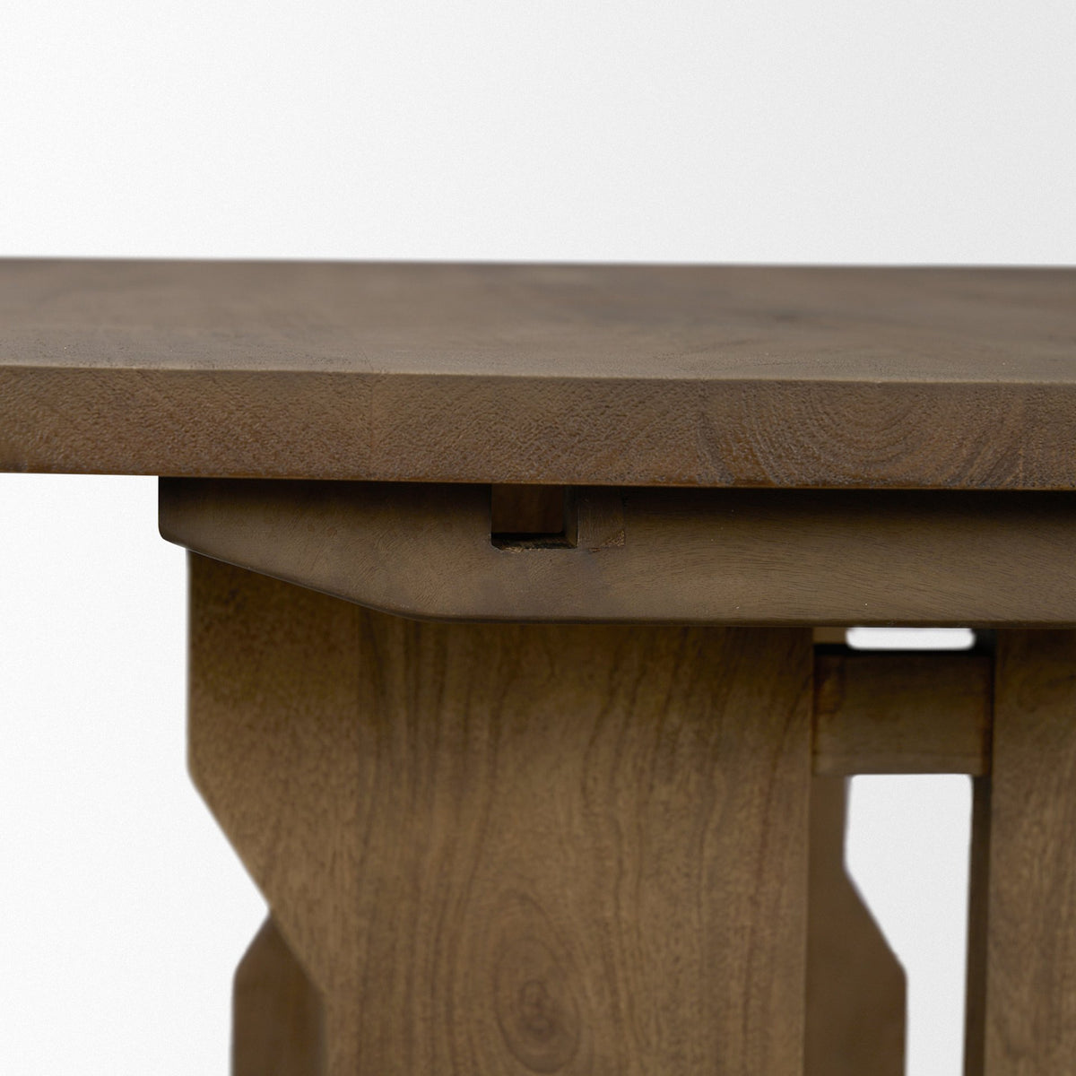 Rooke 124"L x 42"W Rectangular Extendable Dining Table | Modern | Brown Wood | Seats 10-Dining Tables-DECOROLALA