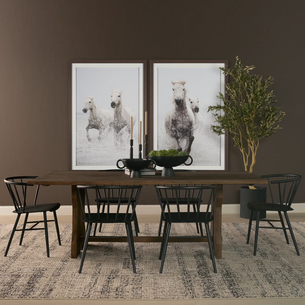 Rooke 124"L x 42"W Rectangular Extendable Dining Table | Modern | Brown Wood | Seats 10-Dining Tables-DECOROLALA