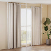 Room Divider Curtain Rod with Adjustable Floor to Ceiling Tension Rod (Curtains Not Included)-White-Room Dividers-DECOROLALA