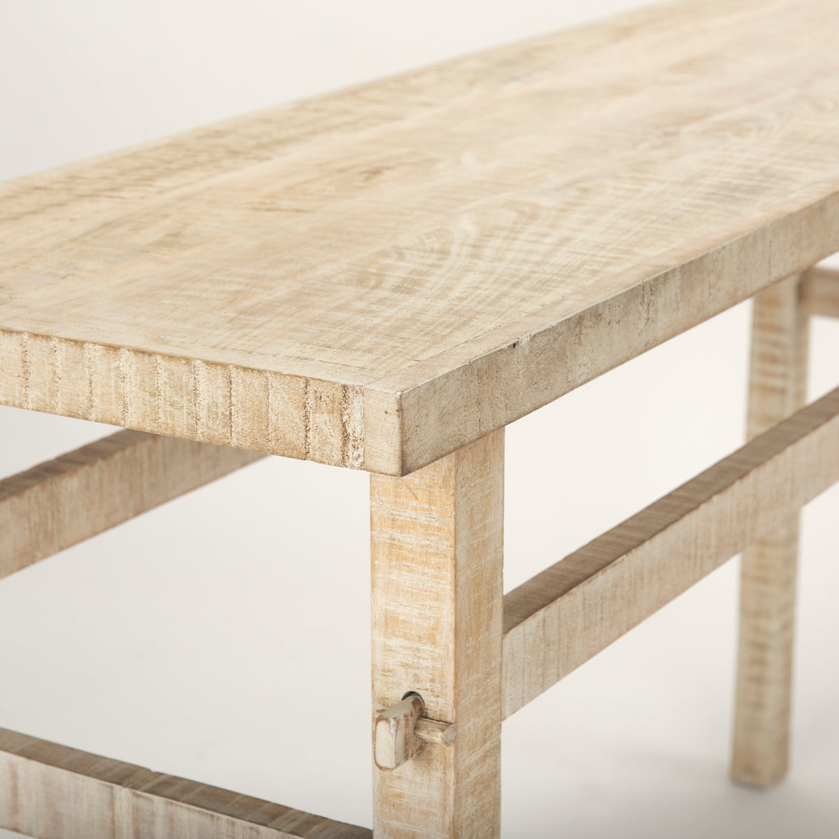 Rosie 54" Blonde Wood Console Table-Console Tables-DECOROLALA