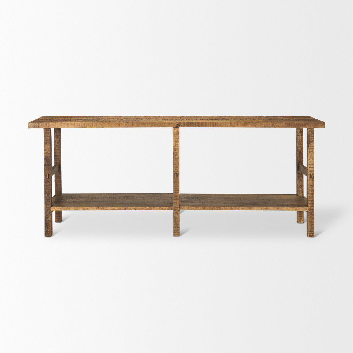 Rosie 76.5" Brown Wood Console Table-Console Tables-DECOROLALA