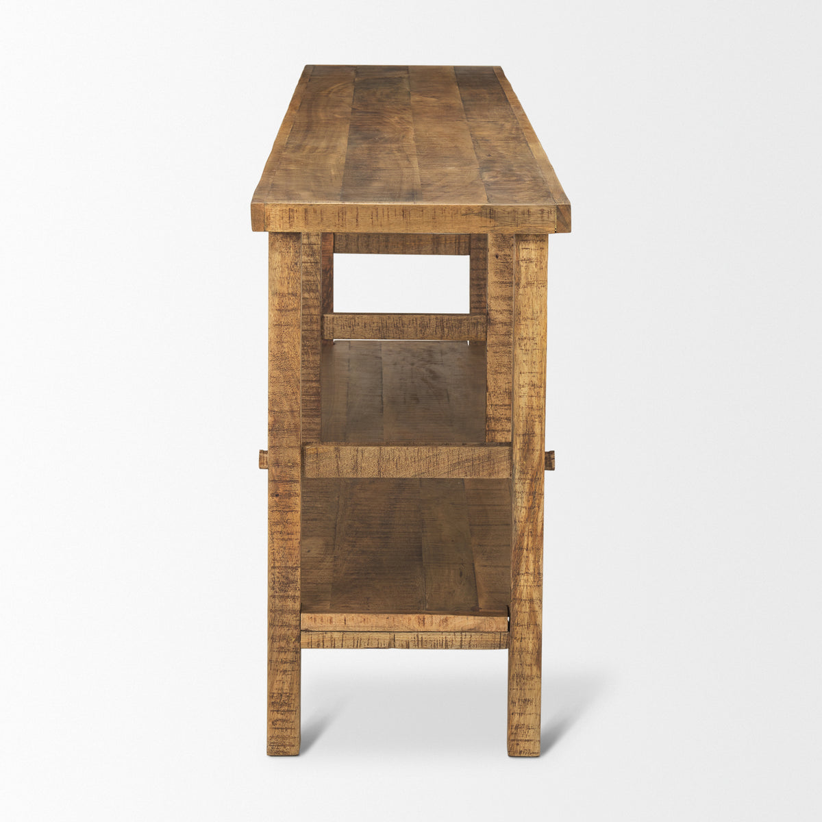 Rosie 76.5" Brown Wood Console Table-Console Tables-DECOROLALA