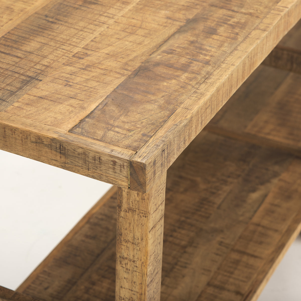 Rosie 76.5" Brown Wood Console Table-Console Tables-DECOROLALA