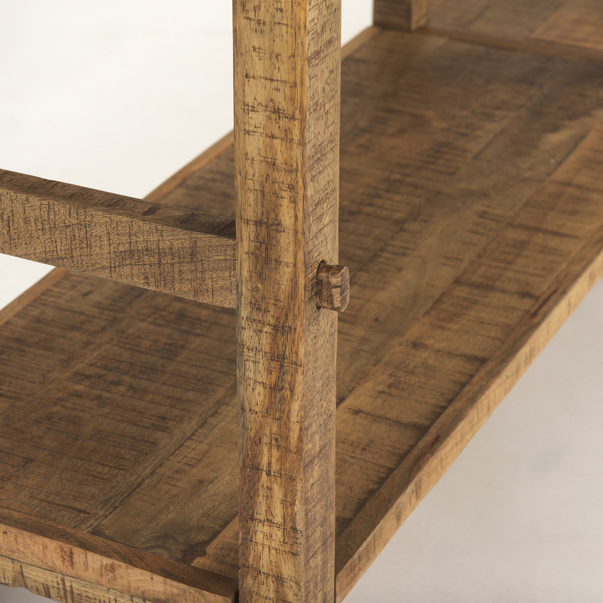 Rosie 76.5" Brown Wood Console Table-Console Tables-DECOROLALA