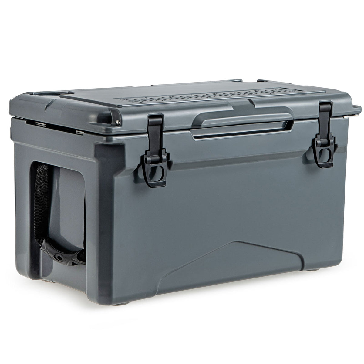 Rotomolded Cooler with Integrated Cup Holders and Bottle Opener-Gray-Coolers-DECOROLALA