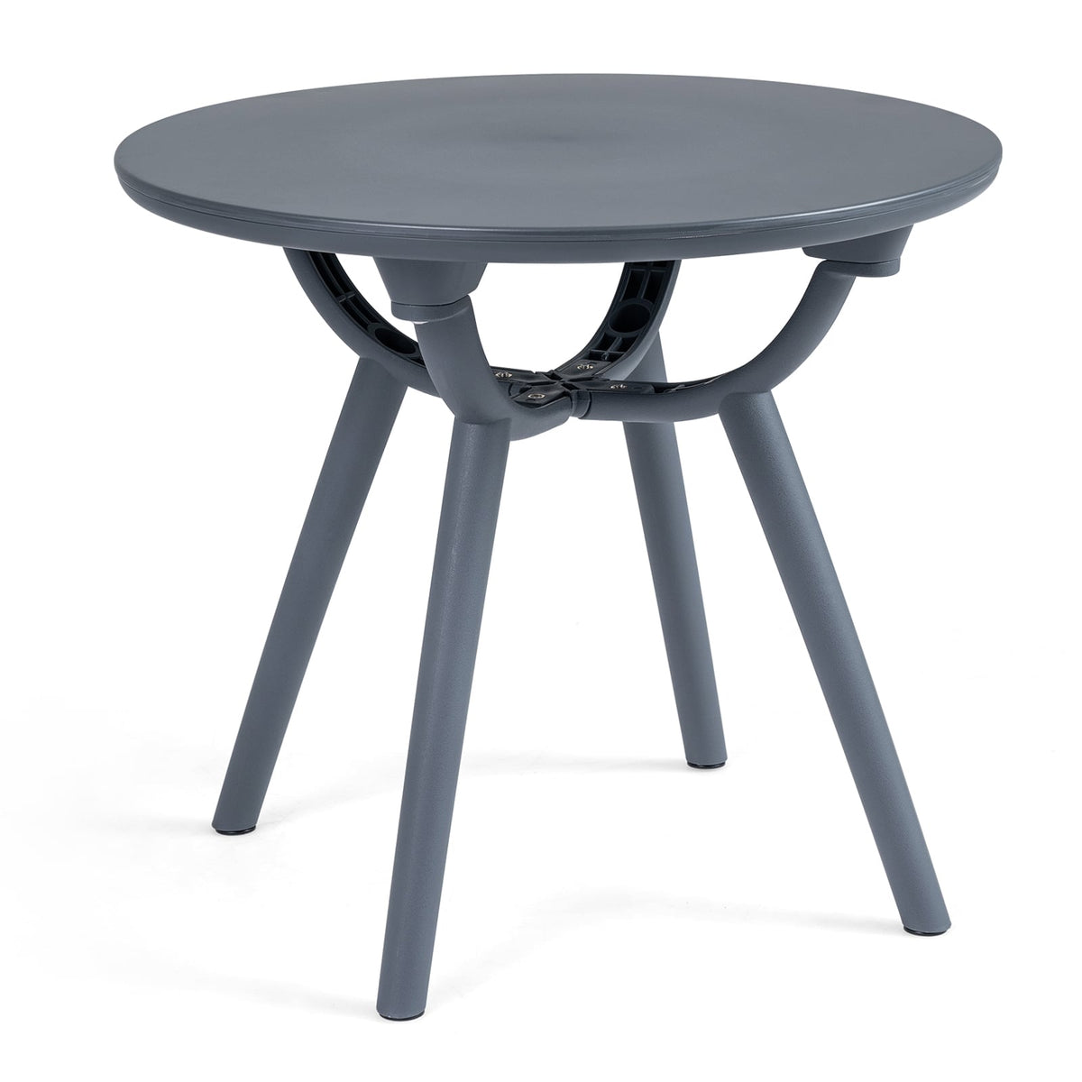 Round Patio Storage Side Table for Poolside and Balcony-1 piece-Patio Coffee Tables-DECOROLALA