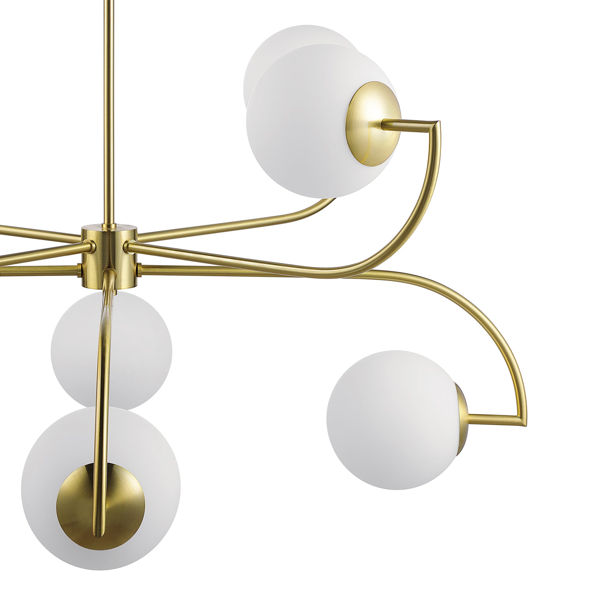Rover 19" Length Ceiling Fixture, Satin Brass-Ceiling Fixture-DECOROLALA