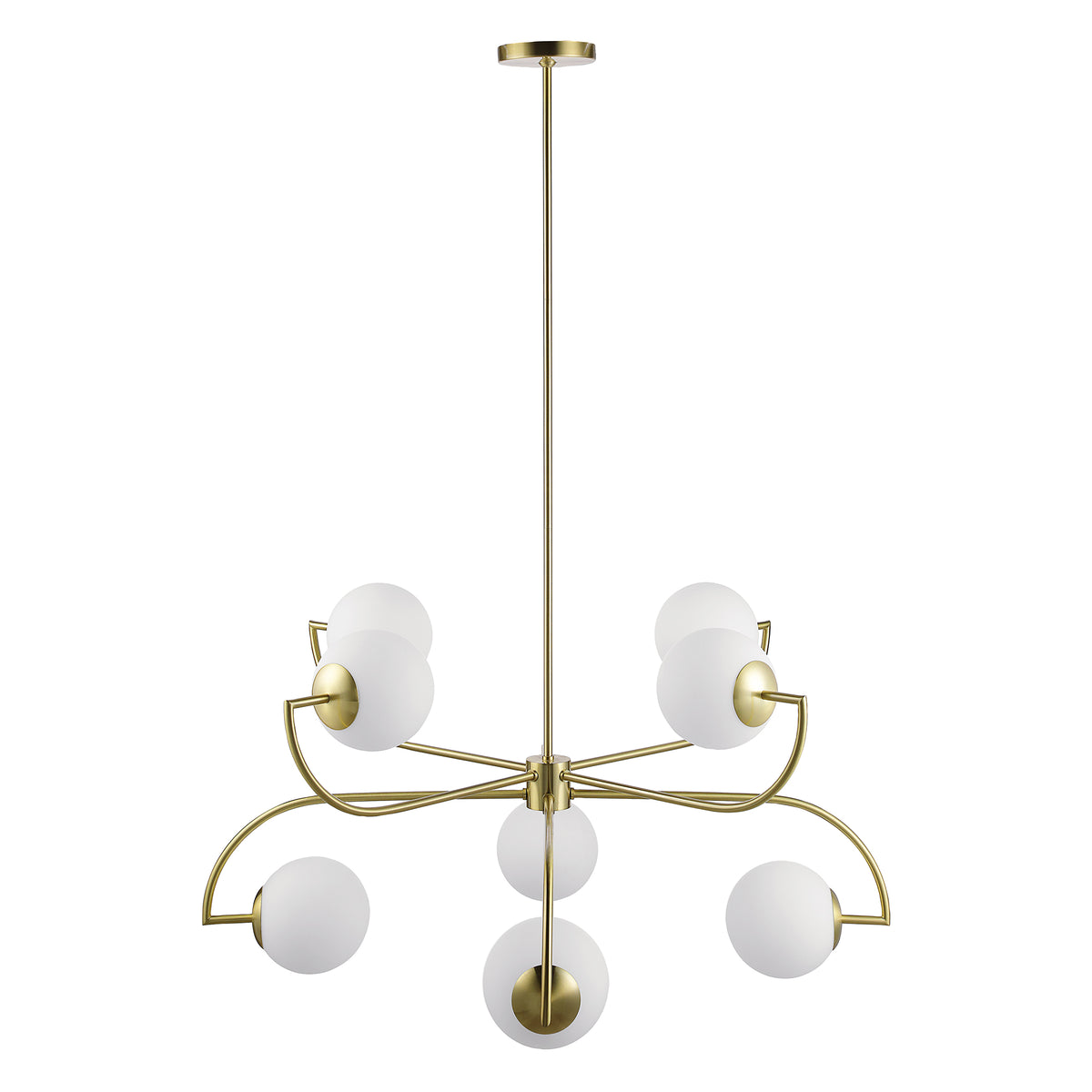 Rover 19" Length Ceiling Fixture, Satin Brass-Ceiling Light Fixtures-DECOROLALA