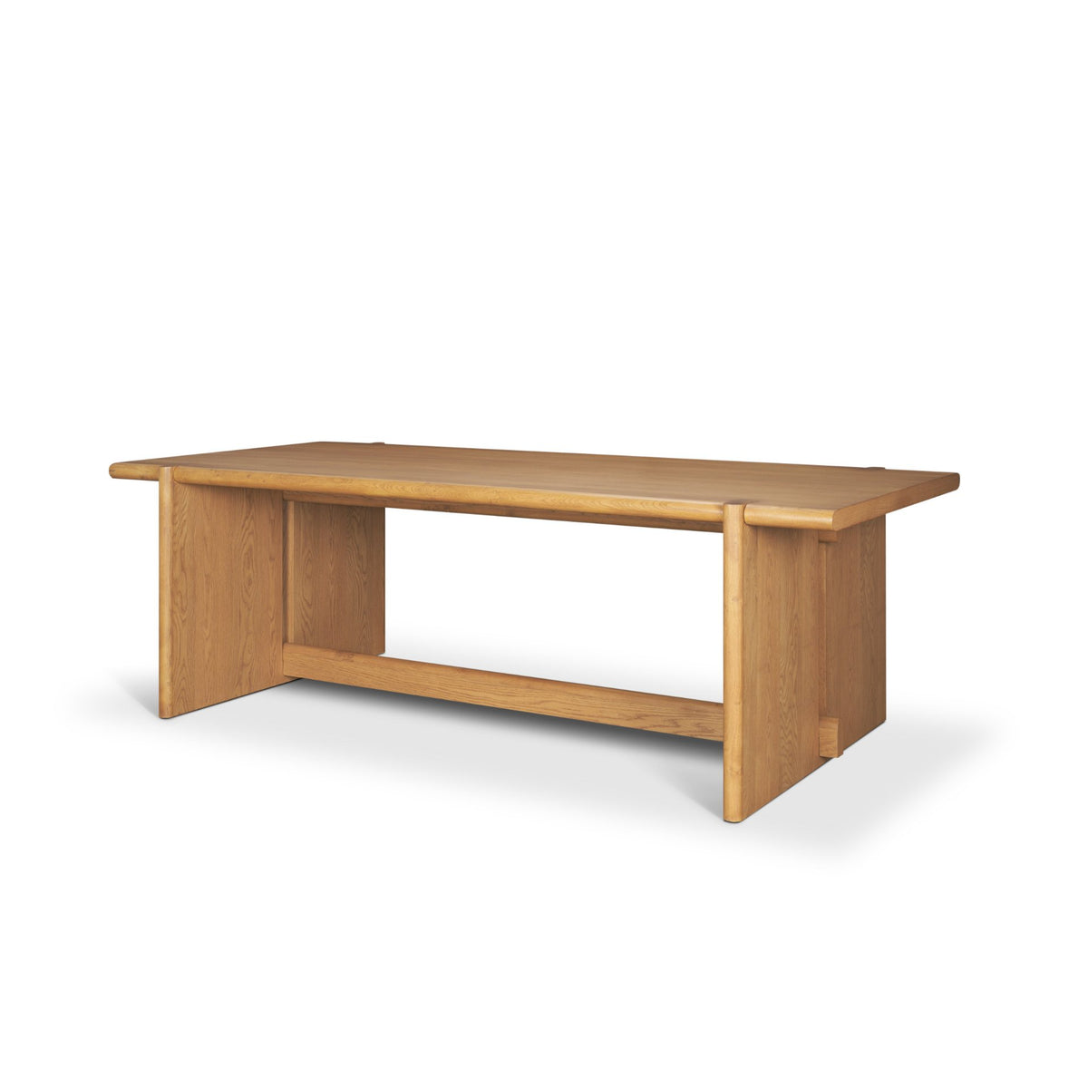 Rowan 94"L x 44"W Rectangular Dining Table | Modern | Light Brown Oak Wood | Seats 8-Dining Tables-DECOROLALA