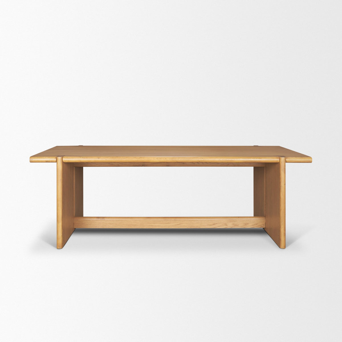 Rowan 94"L x 44"W Rectangular Dining Table | Modern | Light Brown Oak Wood | Seats 8-Dining Tables-DECOROLALA
