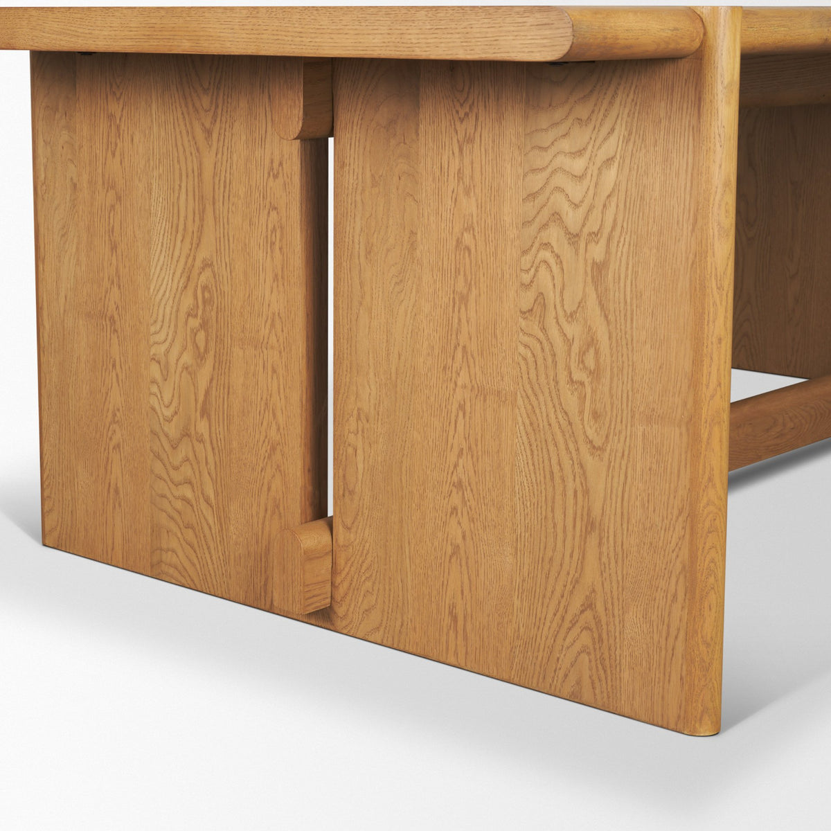 Rowan 94"L x 44"W Rectangular Dining Table | Modern | Light Brown Oak Wood | Seats 8-Dining Tables-DECOROLALA