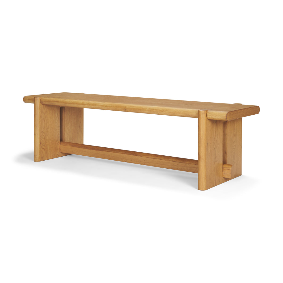 Rowan Light Brown Oak Wood Bench-Benches-DECOROLALA