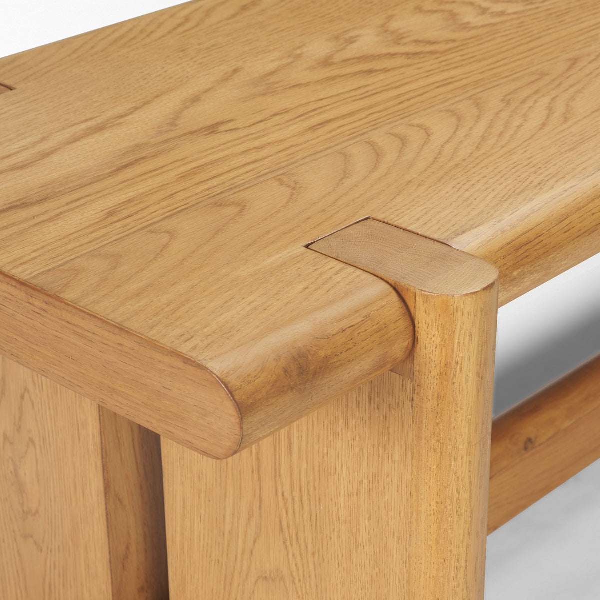 Rowan Light Brown Oak Wood Bench-Benches-DECOROLALA