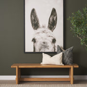 Rowan Light Brown Oak Wood Bench-Benches-DECOROLALA