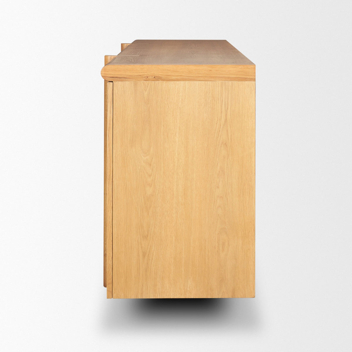 Rowan Oak Wood Closed 4 Door Sideboard-Sideboards & Buffets-DECOROLALA