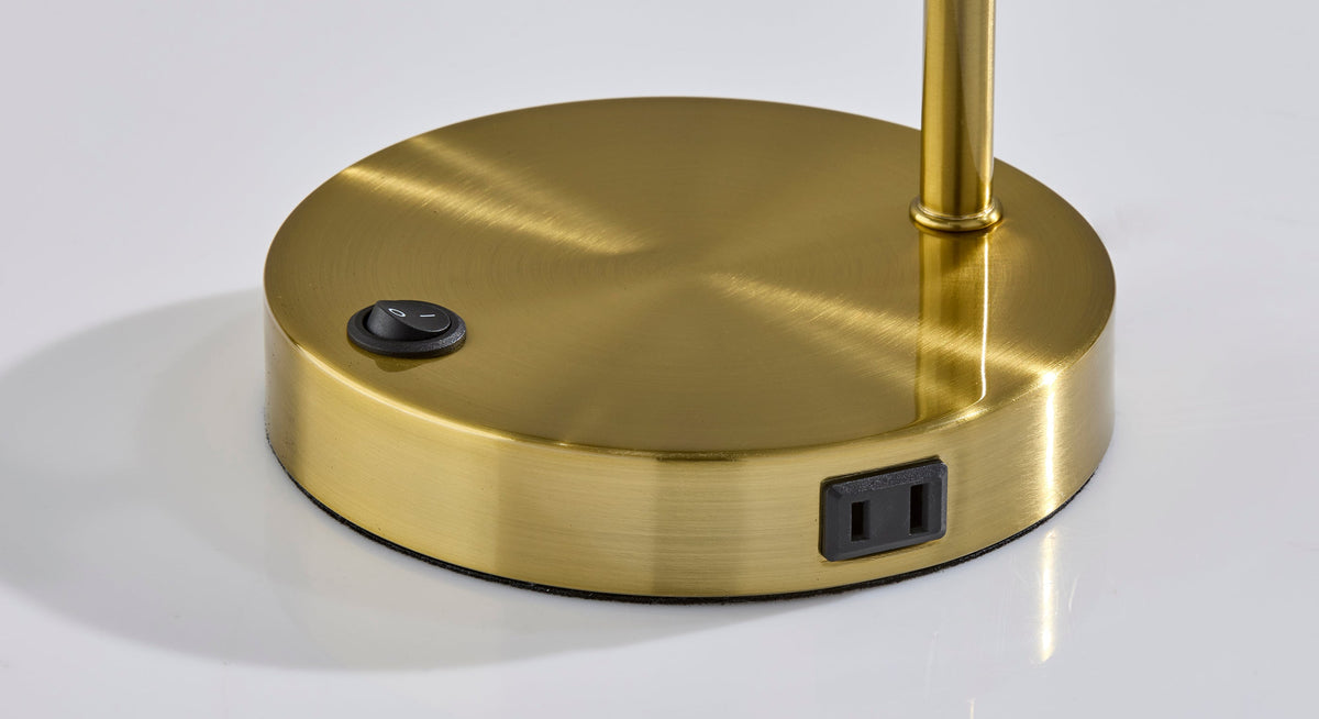 Rowe Supercharger Desk Lamp - Antique Brass-Lighting-DECOROLALA