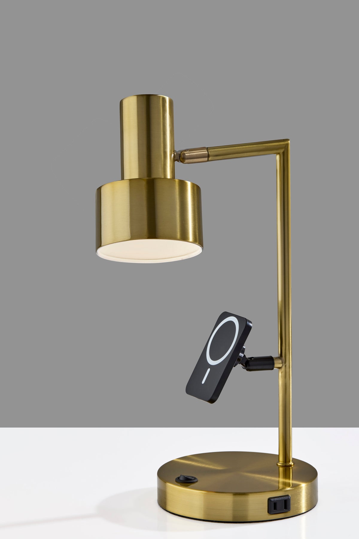 Rowe Supercharger Desk Lamp - Antique Brass-Lighting-DECOROLALA
