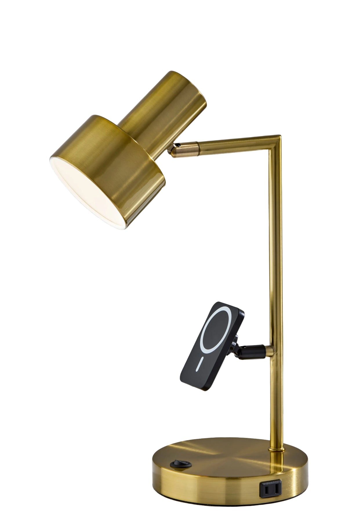 Rowe Supercharger Desk Lamp - Antique Brass-Lighting-DECOROLALA