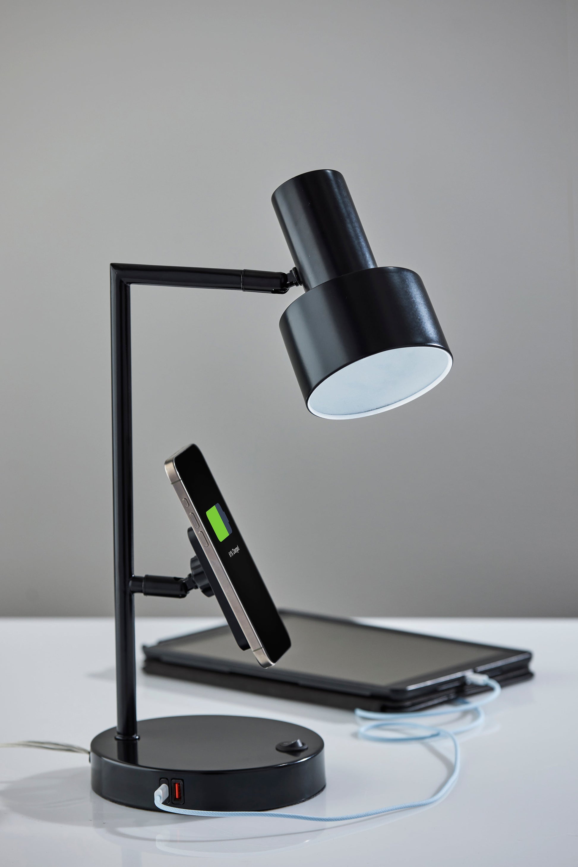 Rowe Supercharger Desk Lamp- Black-Lighting-DECOROLALA