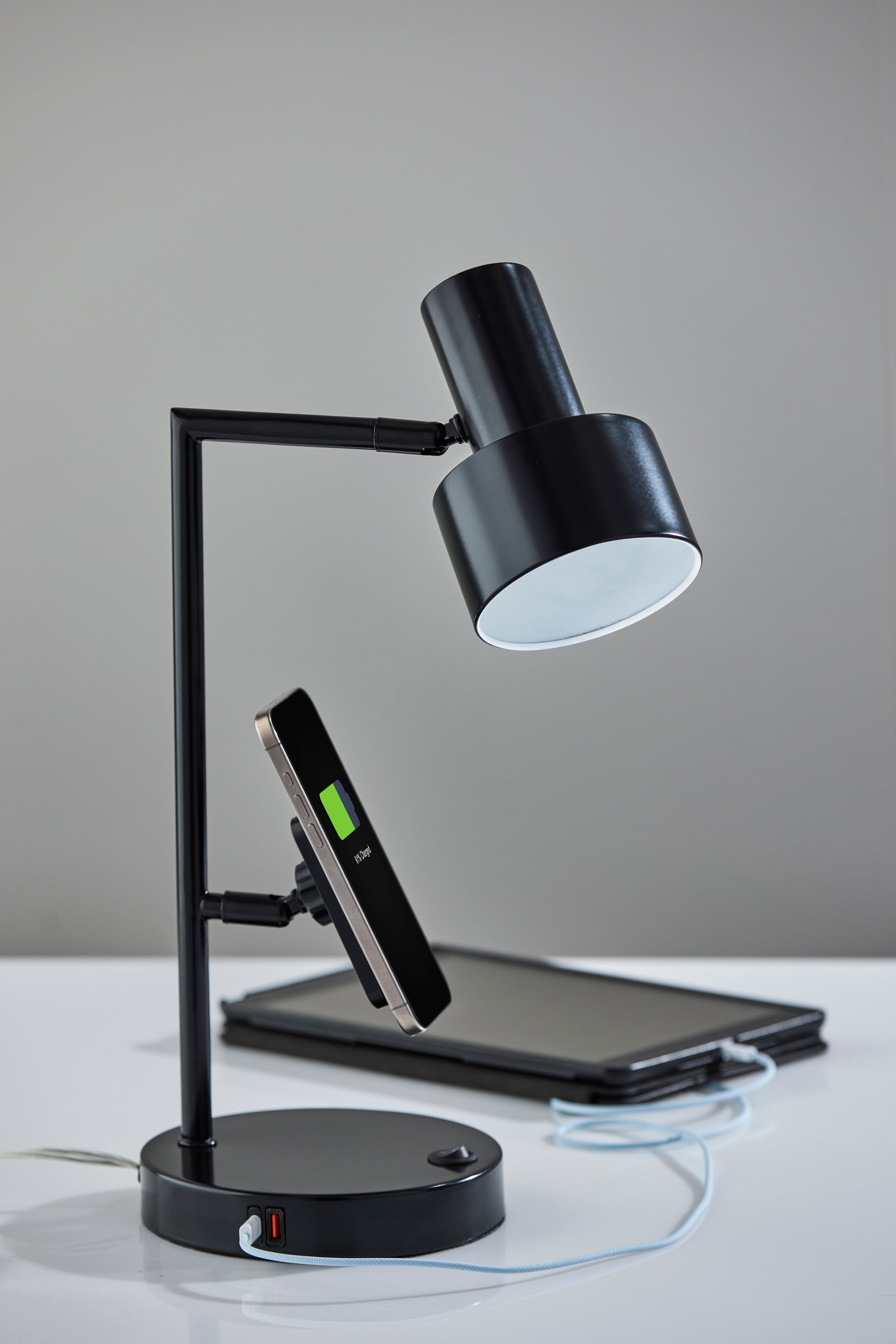 Rowe Supercharger Desk Lamp- Black-Lighting-DECOROLALA