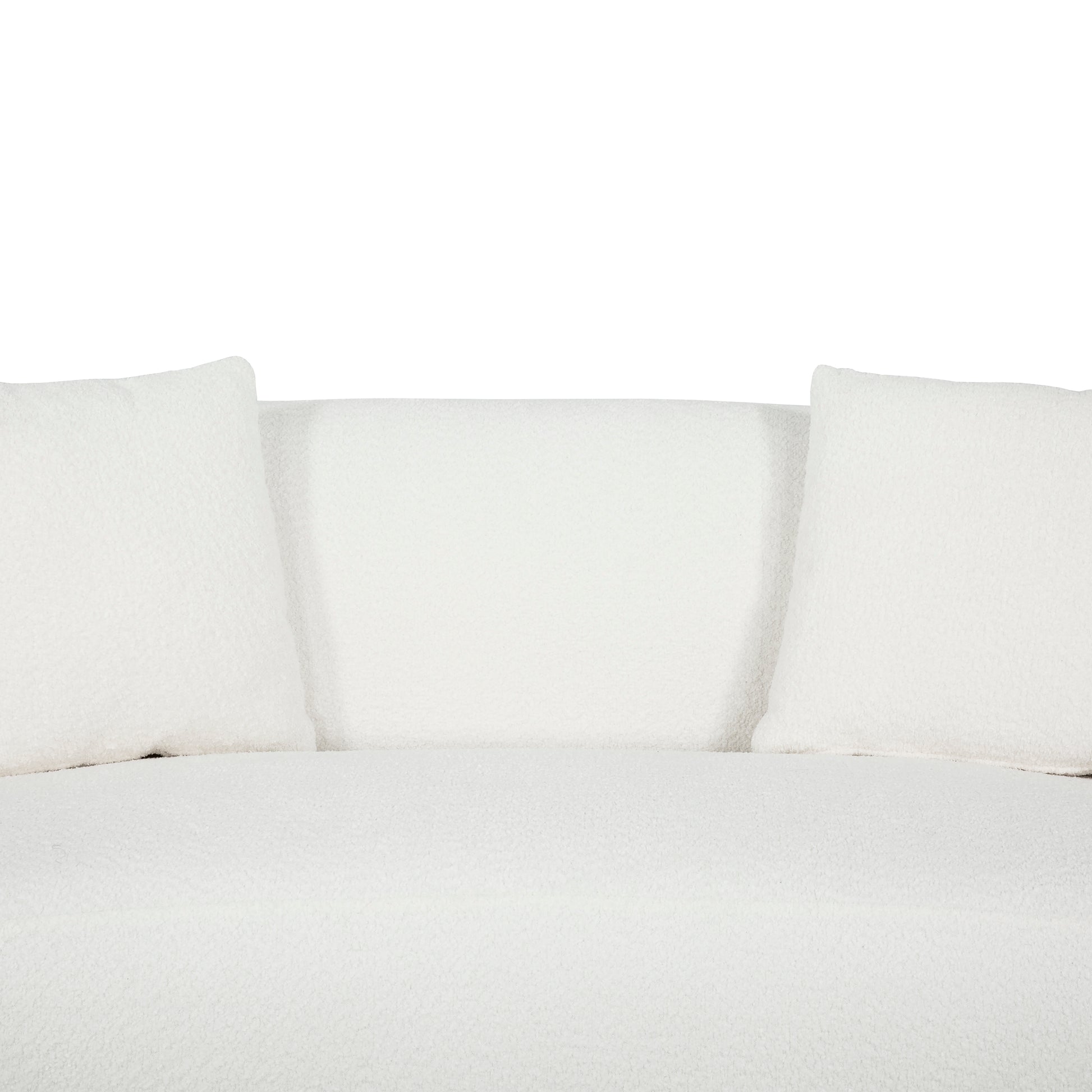 Roxburgh Curved Boucle Loveseat-Loveseat Sofa-DECOROLALA