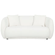 Roxburgh Curved Boucle Loveseat-Loveseat Sofa-DECOROLALA