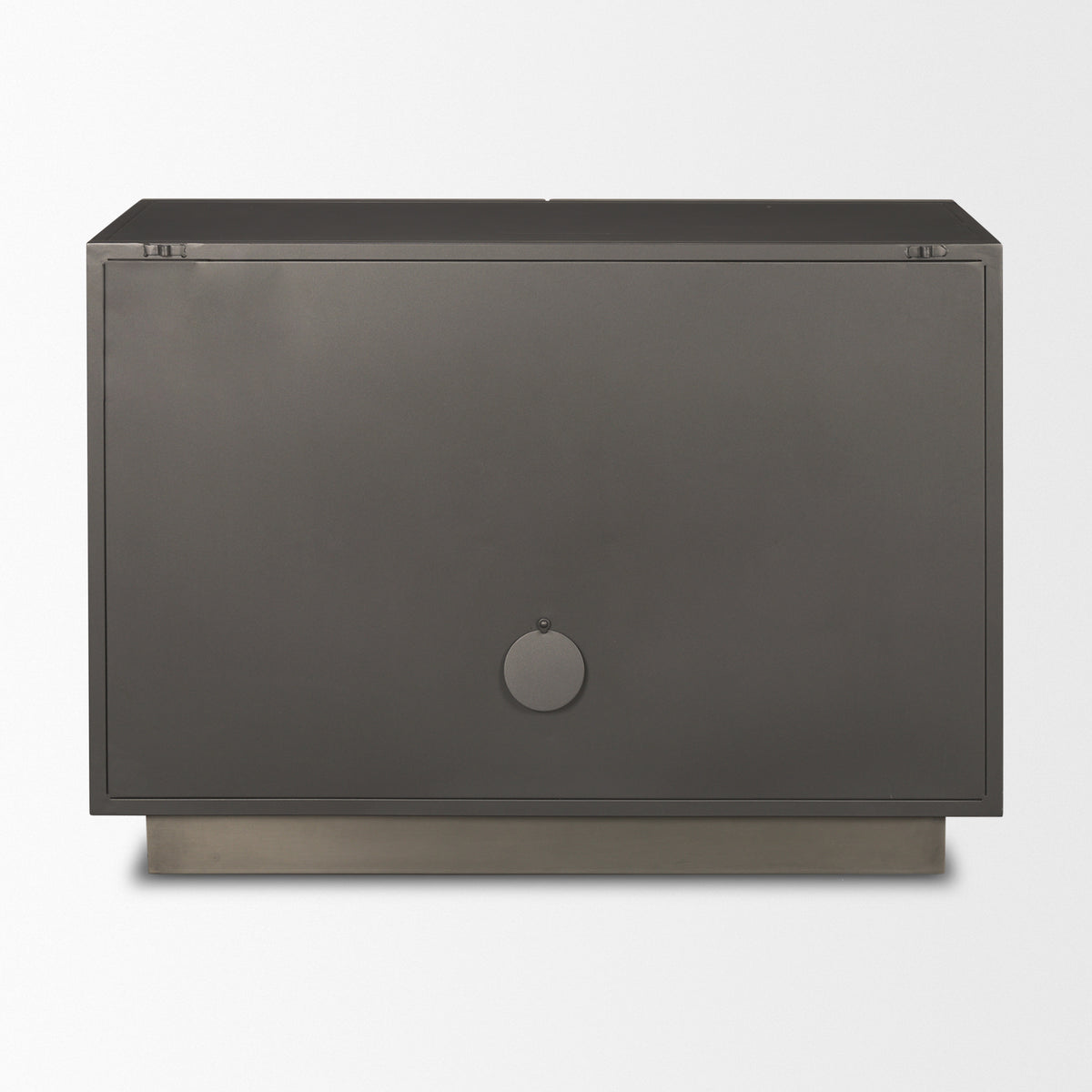 Roxdale Acid Washed Iron Metal Accent Cabinet-Accent Cabinets & Chests-DECOROLALA