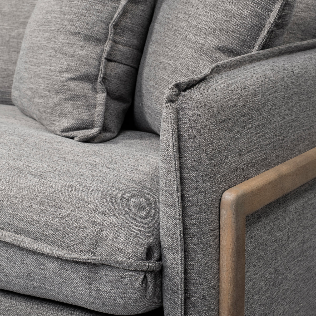 Roy I 84" Castlerock Gray Upholstered Three Seater Sofa-Sofa & Sectionals-DECOROLALA