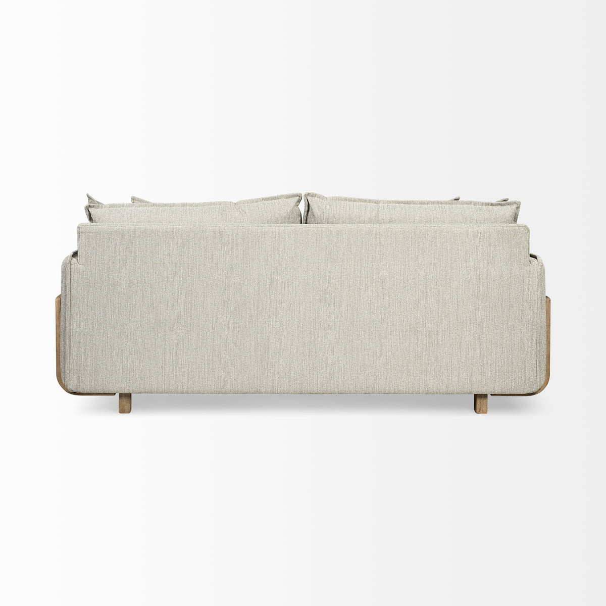 Roy I 84" Frost Gray Upholstered Three Seater Sofa-Sofa & Sectionals-DECOROLALA