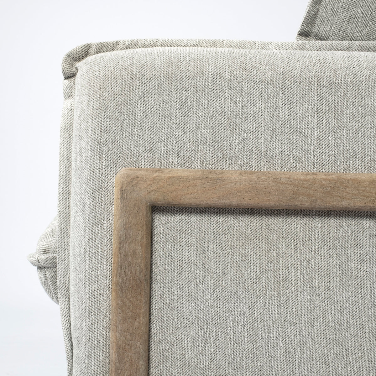 Roy I 84" Frost Gray Upholstered Three Seater Sofa-Sofa & Sectionals-DECOROLALA