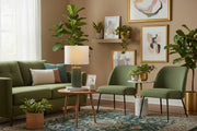 Roza 24.5" Olive Ceramic Table Lamp-Table Lamp-DECOROLALA