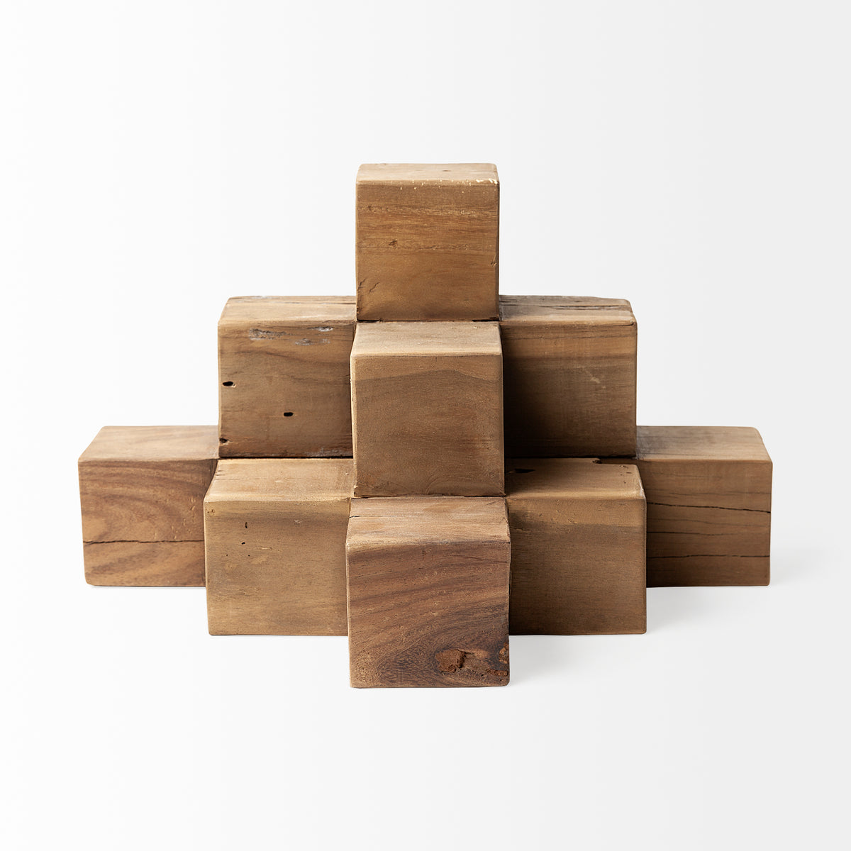 Rubik 15L x 10W Natural Wooden Cube Display Object-Objects-DECOROLALA