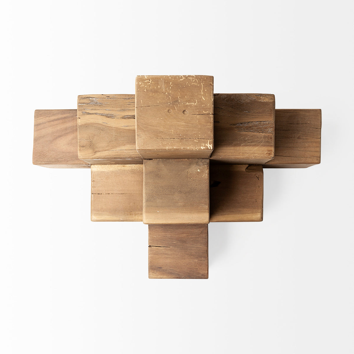 Rubik 15L x 10W Natural Wooden Cube Display Object-Objects-DECOROLALA