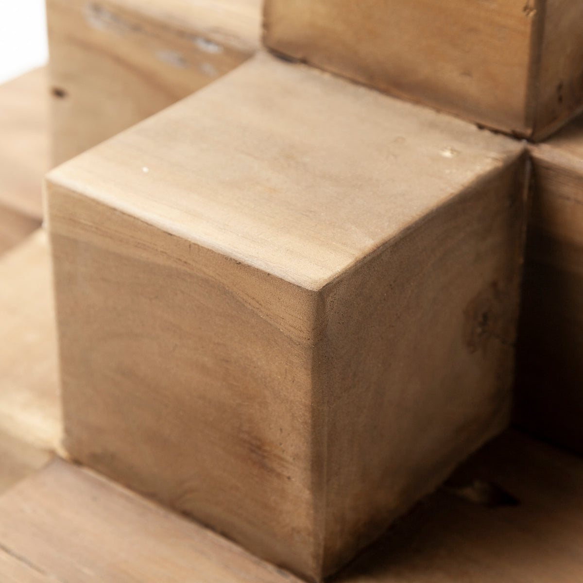 Rubik 15L x 10W Natural Wooden Cube Display Object-Objects-DECOROLALA