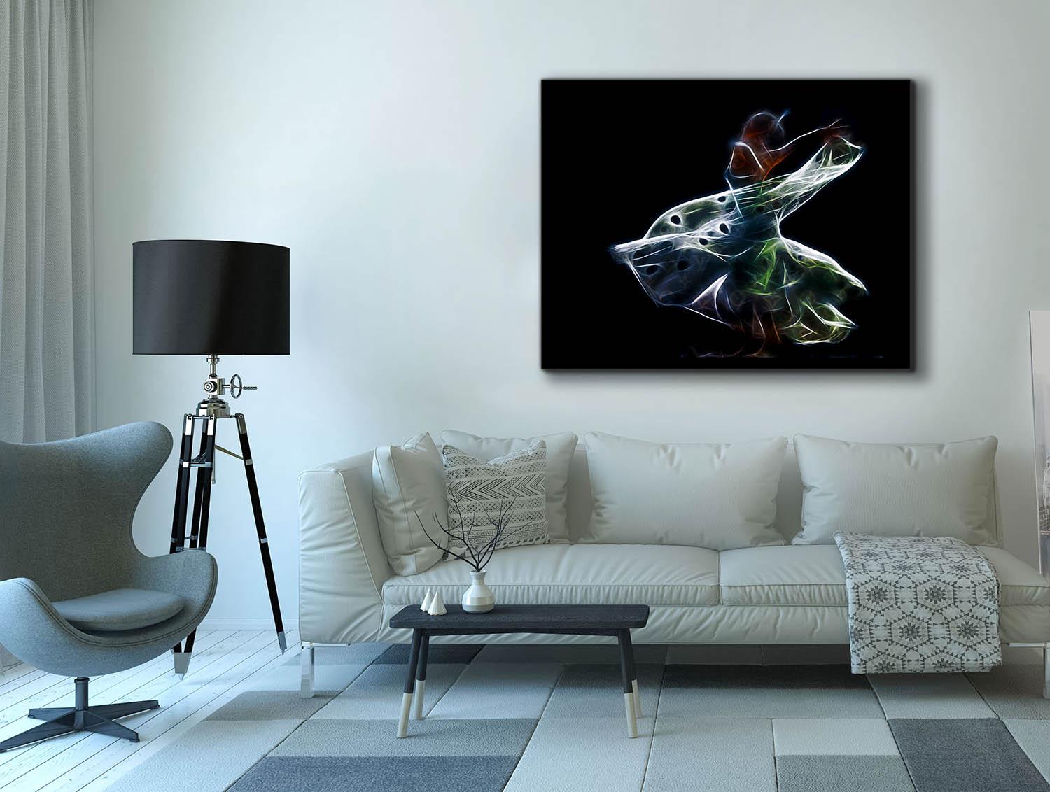 Rumi Abstract Canvas Wall Art 48x36-Wall Art-DECOROLALA