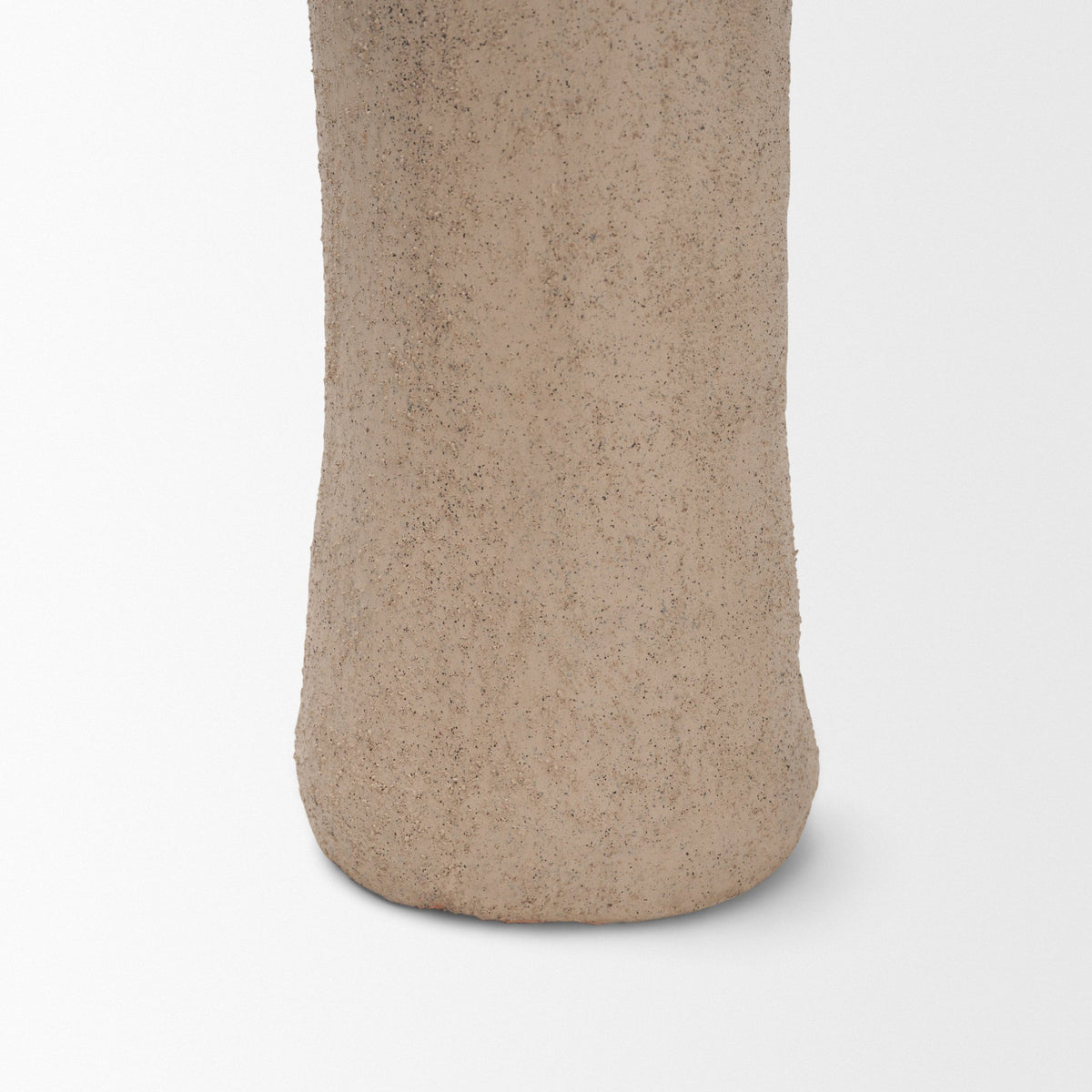 Runa Small Taupe Ceramic Rustic Decorative Bottle-Objects-DECOROLALA