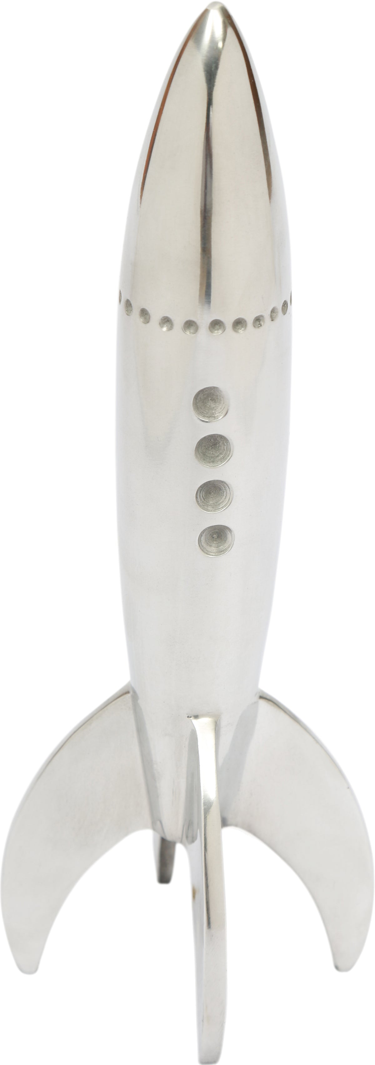 Rush Indoor Aluminum Statue, Polished Silver-Decorative Statues-DECOROLALA