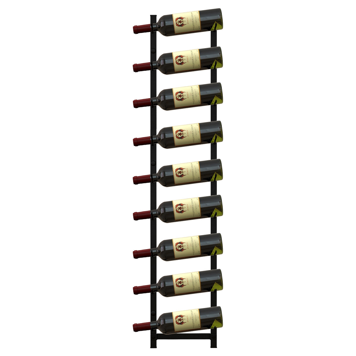 Rust proof Wall Mounted Wine Rack for 6 or 9 Bottles-L-Wine Racks-DECOROLALA