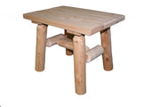 Rustic And Natural Wood End Or Side Table-End-Side Tables-DECOROLALA