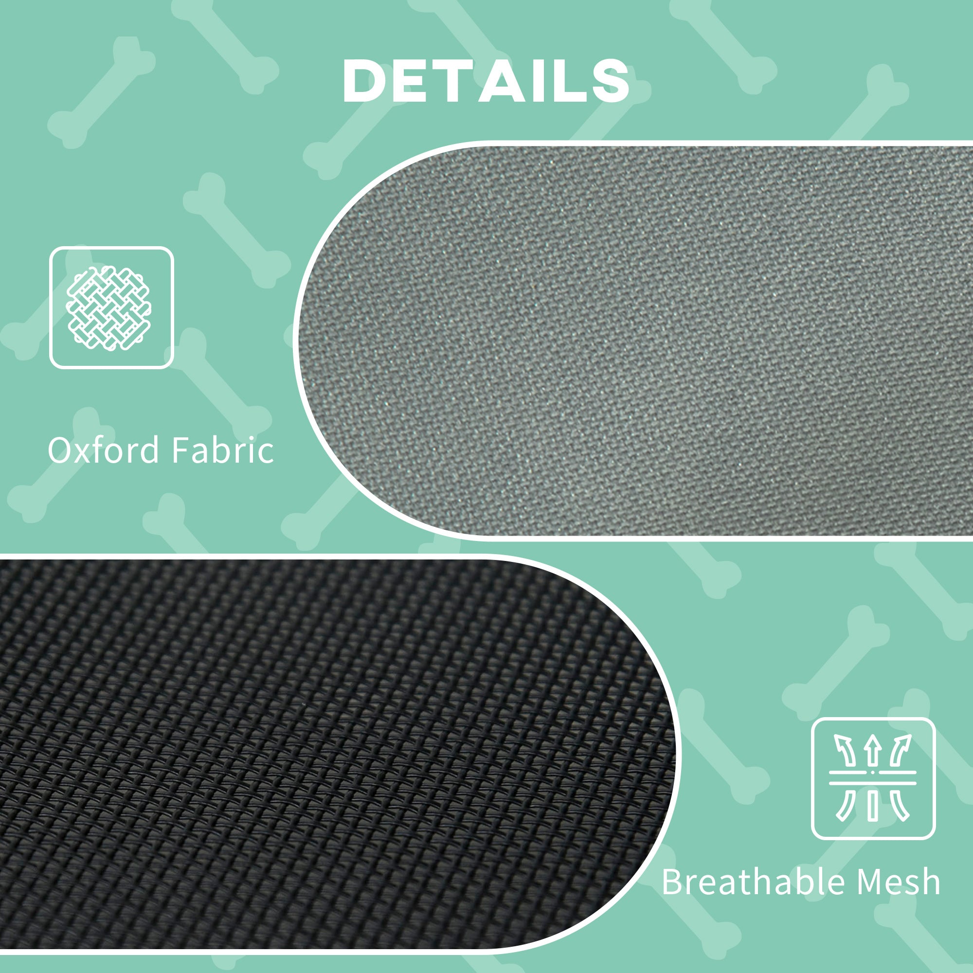 Grand lit surélevé pour chien 6.2" L X 29.9" W 36.2" H, pliable, avec auvent, pour chat et chien, adapté à l’extérieur, avec sac de transport, gris