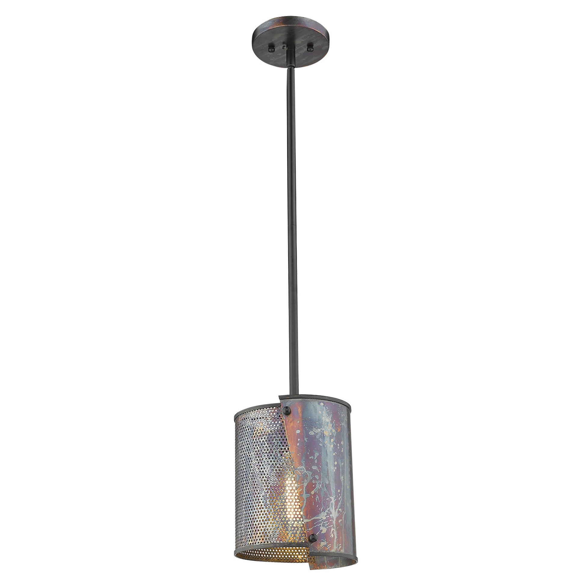 Ryker 1-Light Bronze Patina Pendant-Pendants-Hanging Lights-DECOROLALA