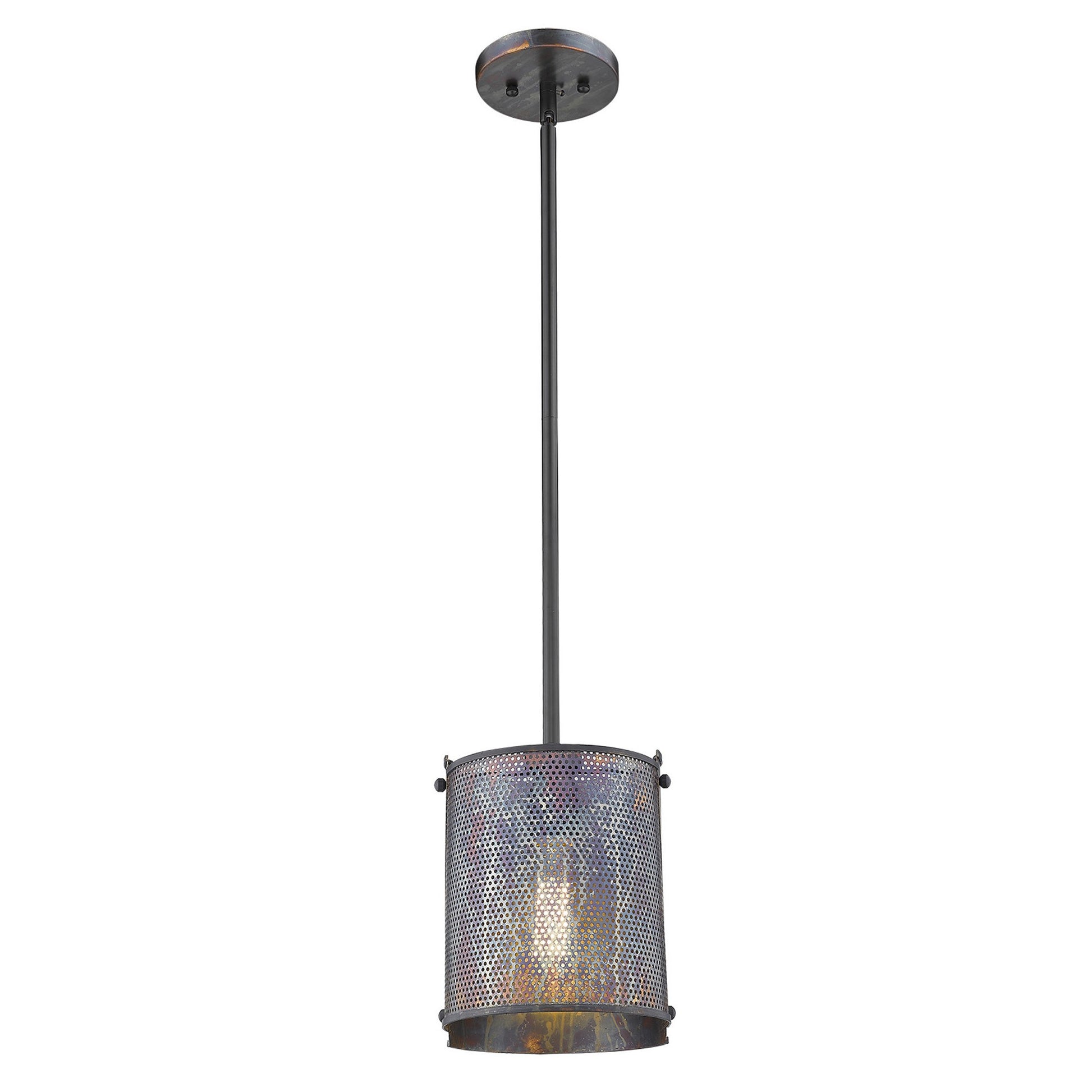 Ryker 1-Light Bronze Patina Pendant-Pendants-Hanging Lights-DECOROLALA
