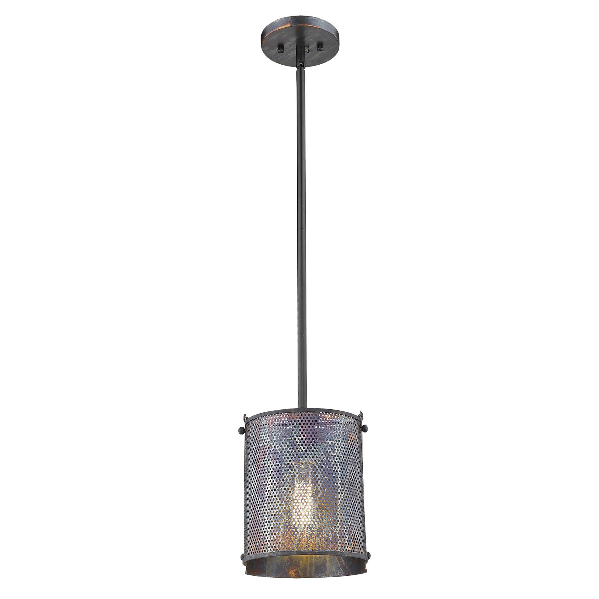 Ryker 1-Light Bronze Patina Pendant-Pendants-Hanging Lights-DECOROLALA