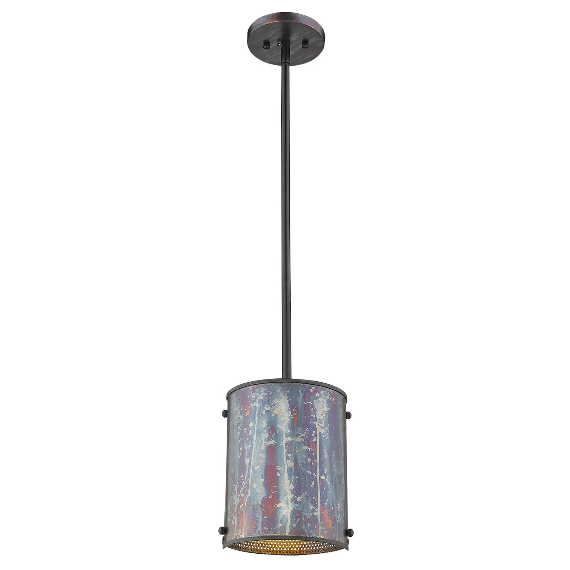 Ryker 1-Light Bronze Patina Pendant-Pendants-Hanging Lights-DECOROLALA