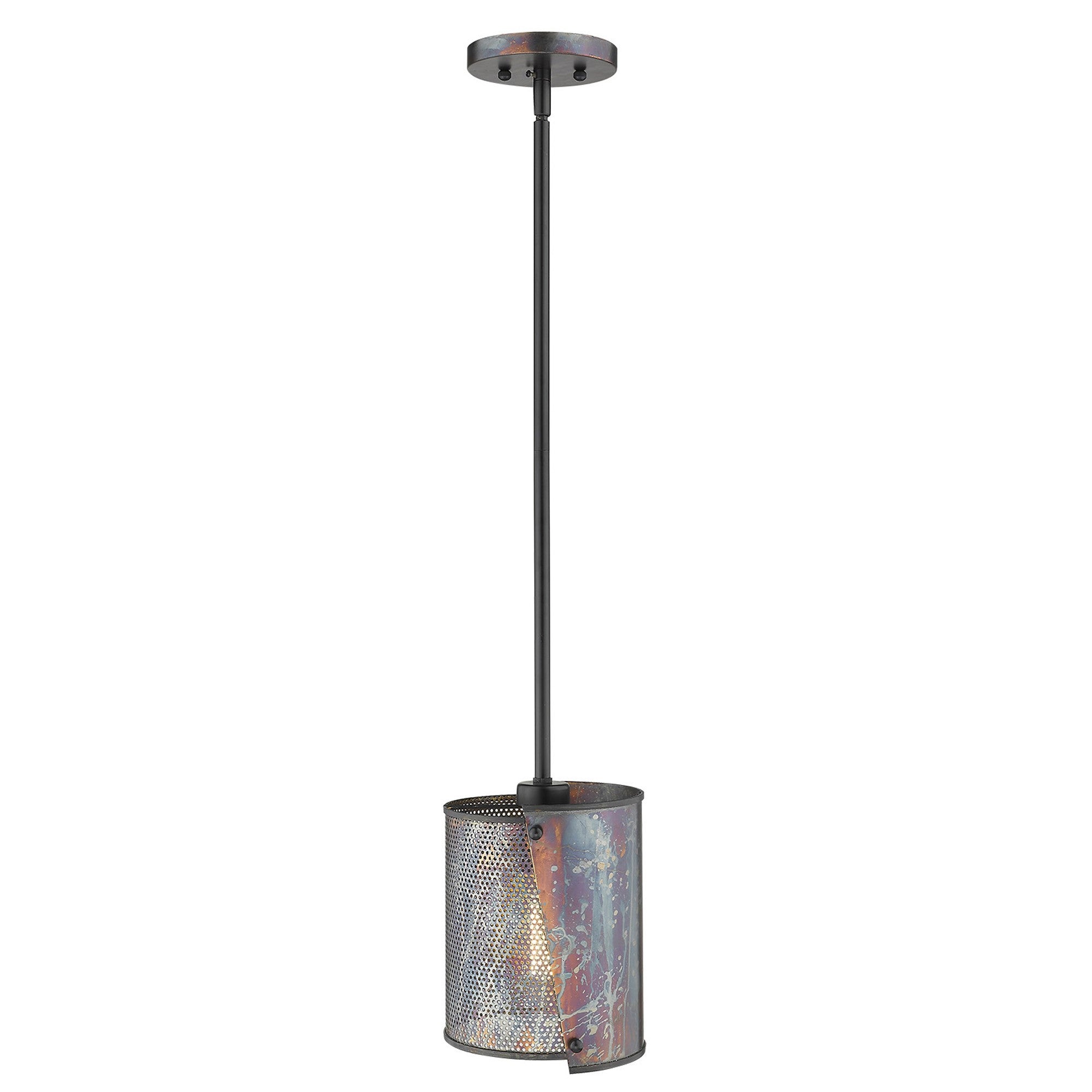 Ryker 1-Light Bronze Patina Pendant-Pendants-Hanging Lights-DECOROLALA
