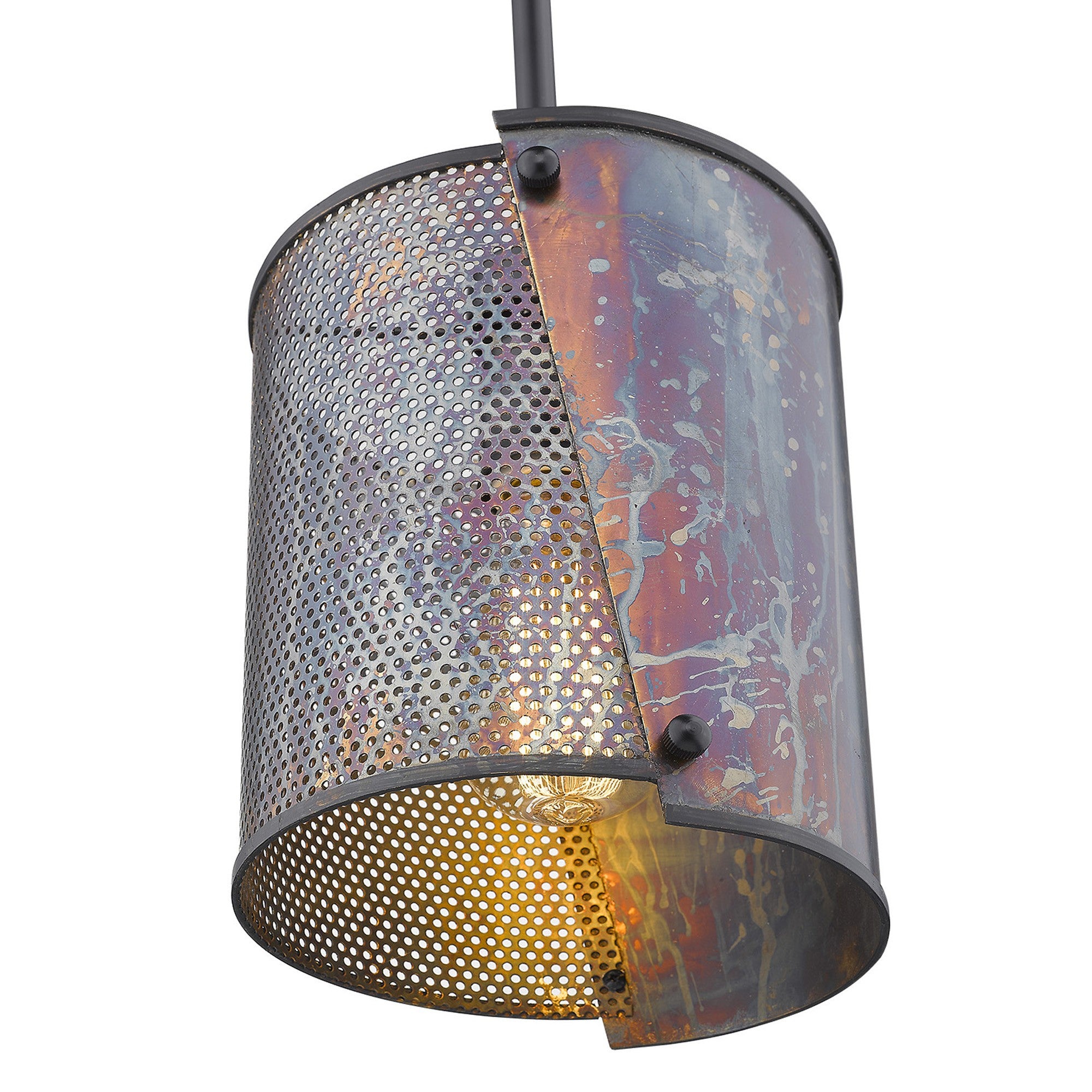 Ryker 1-Light Bronze Patina Pendant-Pendants-Hanging Lights-DECOROLALA