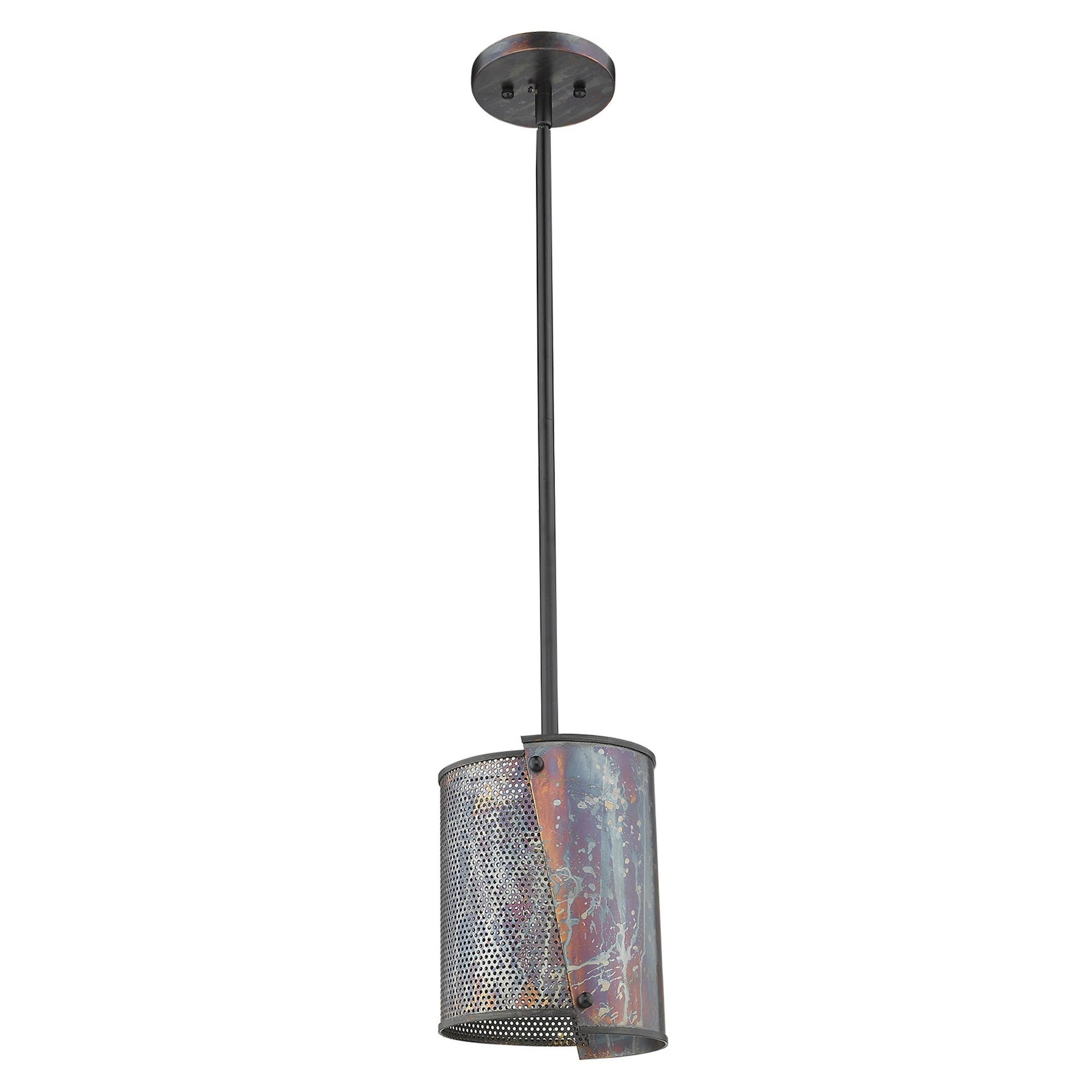 Ryker 1-Light Bronze Patina Pendant-Pendants-Hanging Lights-DECOROLALA