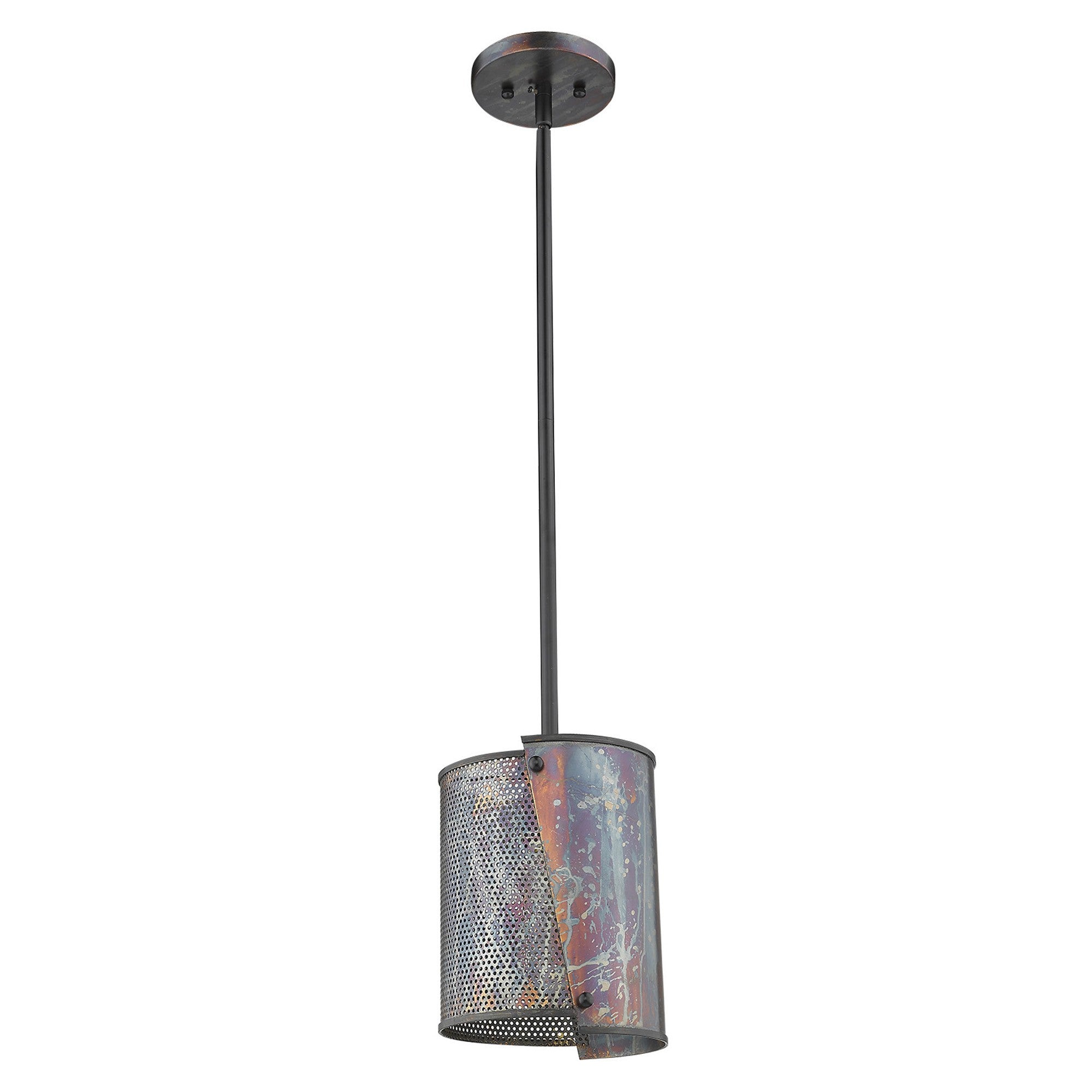 Ryker 1-Light Bronze Patina Pendant-Pendants-Hanging Lights-DECOROLALA