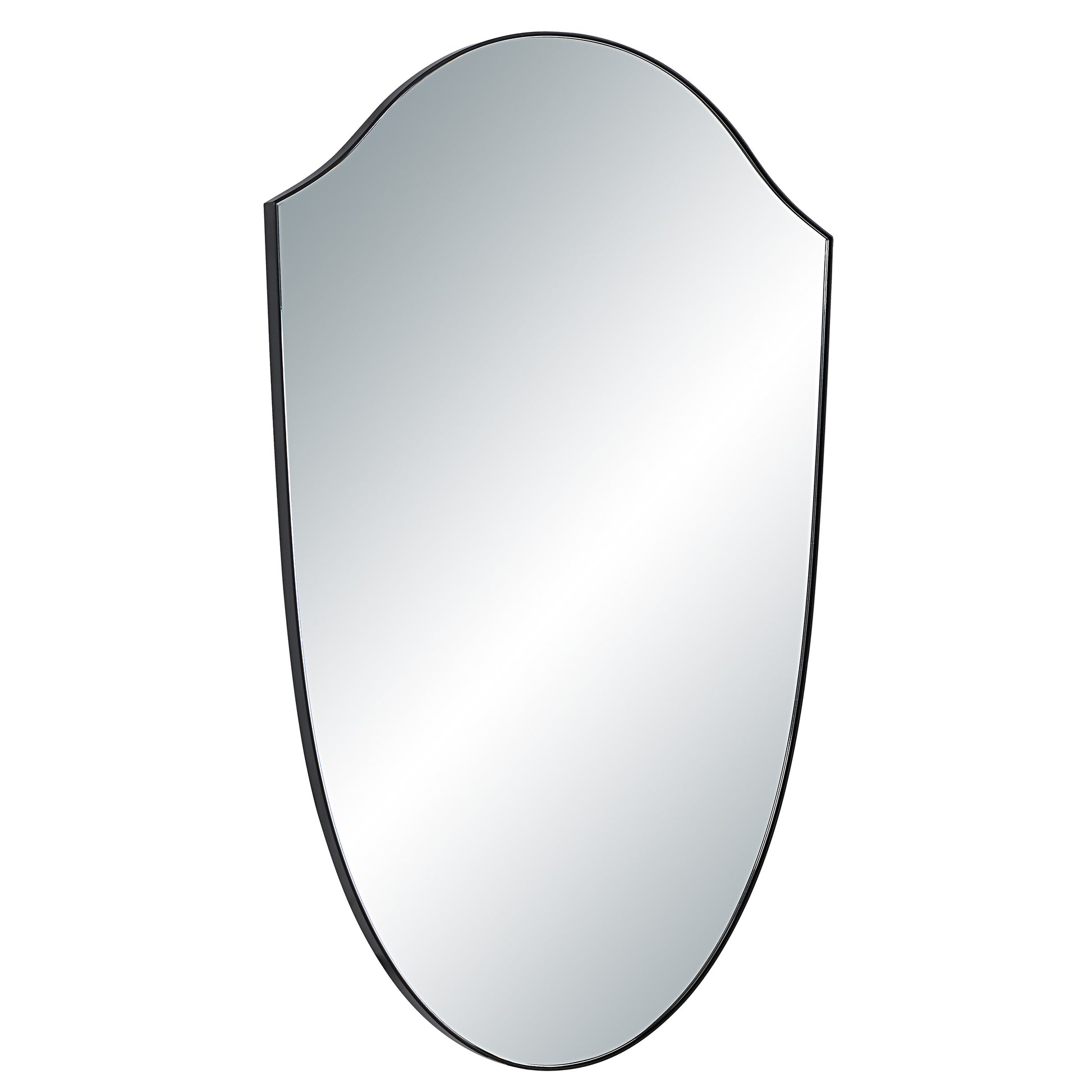 Ryker 40" H x 26" W Wall Mirror, Black-Mirror-DECOROLALA